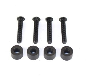 Jeep Wrangler JKU Unlimited Light Mount Brackets - Hood - Fishbone Offroad - FB21066 - Black - `07-`18